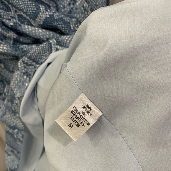 Acrobat - Blue Python Print Sleeveless Midi Dress - M - Picture 8 of 10